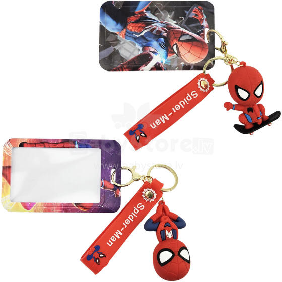 BRELOK SPIDER-MAN GUMOWY Z PRZYWIESZKĄ