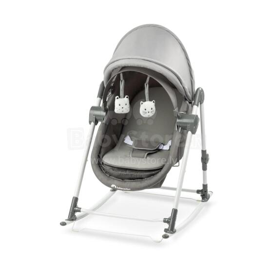 Bebeconfort Calys Baby Rocker 3 in 1 Art.236997 Grey Mist bērnu šūpuļkrēsliņš-gultiņa trīs vienā