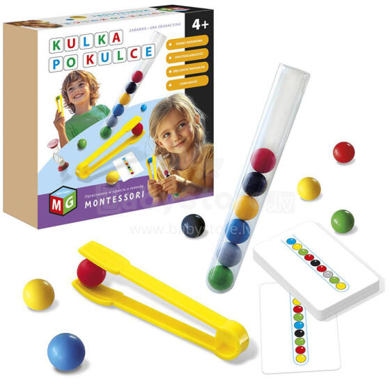 MONTESSORI-UKŁADANKA KULKA PO KULCE