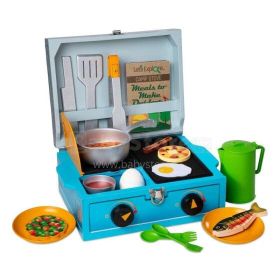 Melissa&Doug Camp Stove Play Art.40804 Koka komplekts Pica
