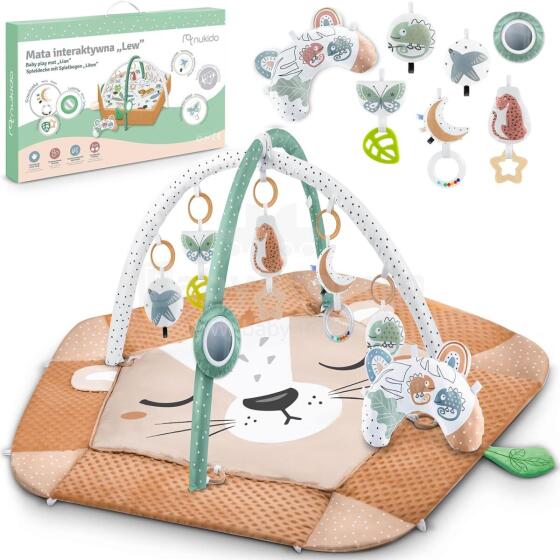 Nukido Interactive 5-in-1 Play Arch Art.237689 Развивающий игровой коврик 5 в 1