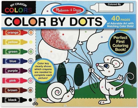 Melissa&Doug Colour By Dots Art.14006 Детская раскраска