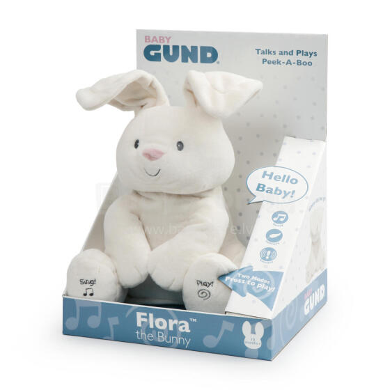 GUND интерактивный плюшевый зайчик
