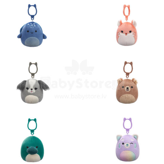 SQUISHMALLOWS W21 Piespraužama plīša rotaļlieta, 8 cm