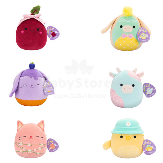 SQUISHMALLOWS Plīša rotaļlieta, Lieldienu sērija, 19 cm