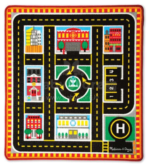 Melissa&Doug Resque Rug Art.19406 Детский коврик для игр с машинками 100x91 см