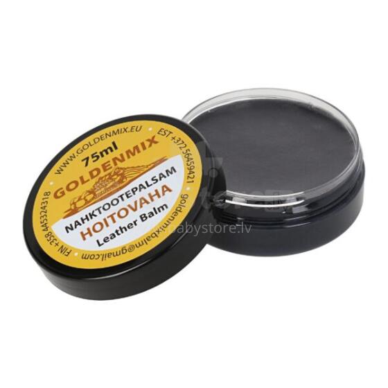 Goldenmix Leather Balsam Mini Art.238076 Dabīgs balzams ādas un ādas aizvietotājām izstrādājumiem, apaviem -  (Golden Mix) 75ml