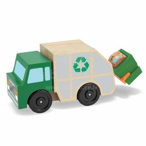Melissa&Doug Rubbish Truck Art.14549 Деревянный мусоровоз