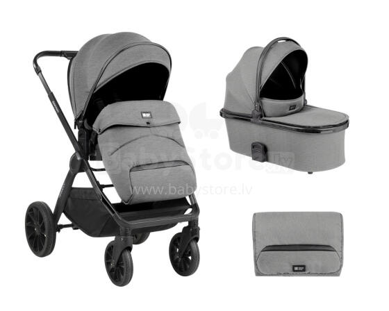 Stroller 2in1 with carrycot Tiffany Light Grey