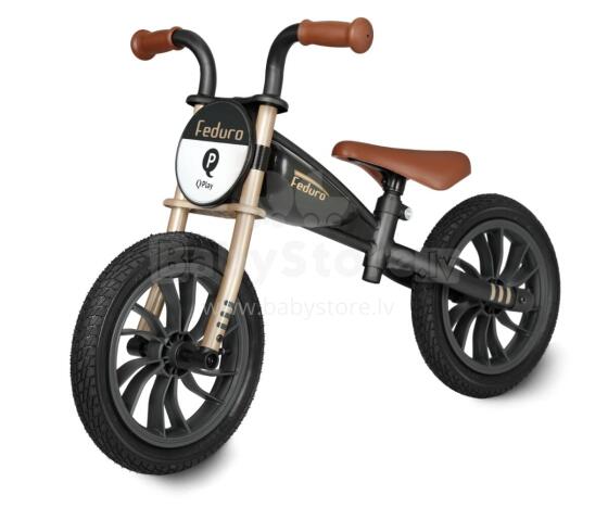 MILLY MALLY 6289 Qplay Balance bike Feduro black-golden