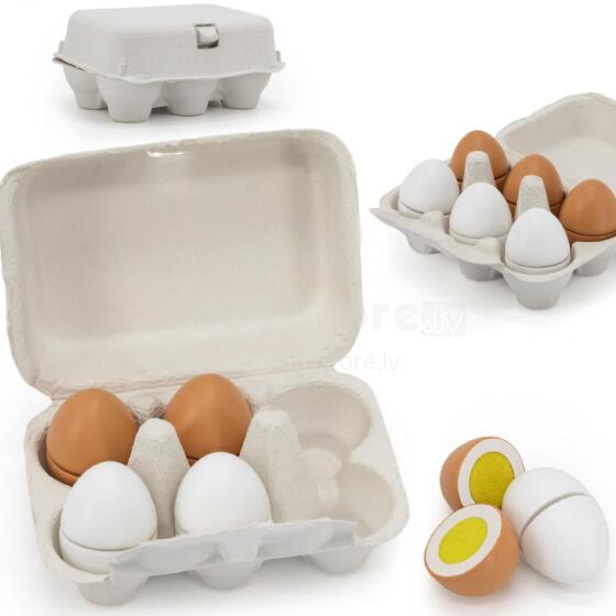 VIGA 44752 Wooden eggs in a carton for cutting