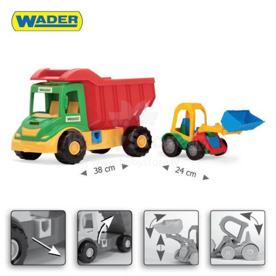 WADER 32210 Multi Truck with Buggy Bulldozer