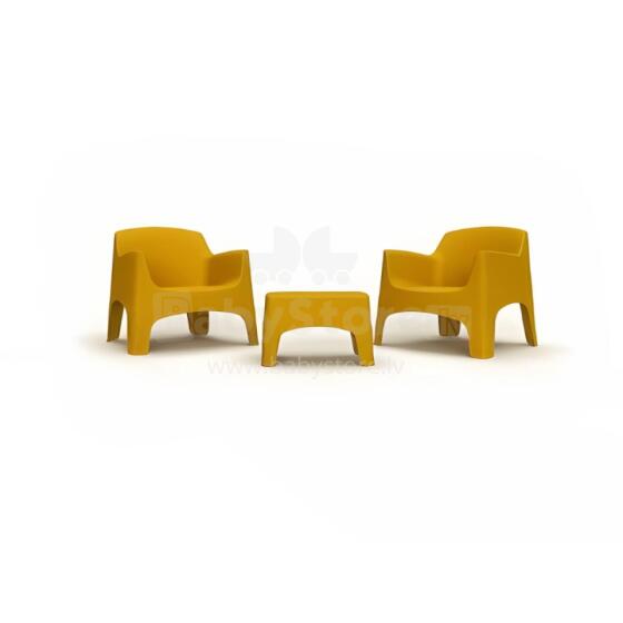 Garden furniture set Set Ibiza Terrace dark yellow