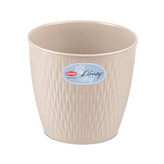 Puķu pods Liberty &Oslash;25x23cm balts
