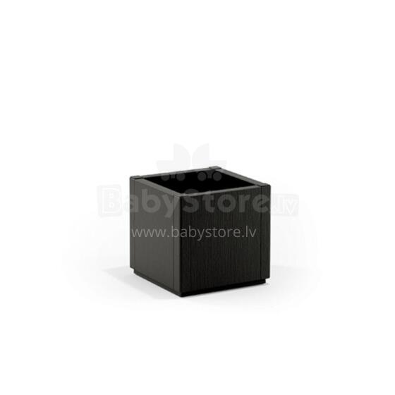 Цветочный ящик квадратный Ethica 36x36x35см серый