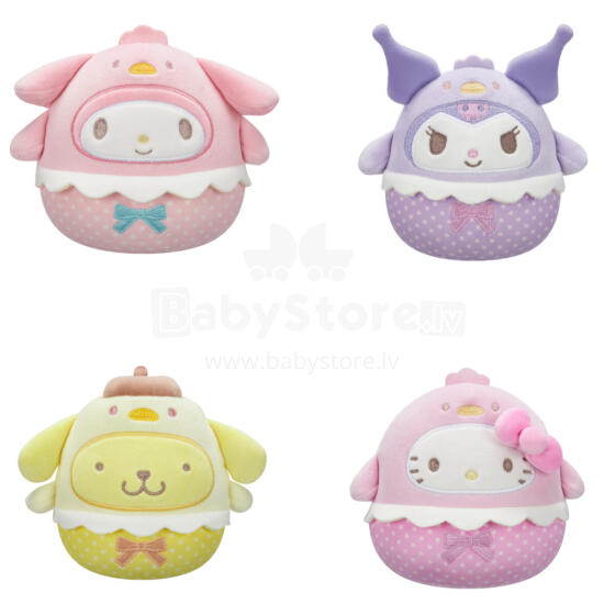 SQUISHMALLOWS HELLO KITTY Mīkstā rotaļlieta, Lieldienu sērija, 12 cm