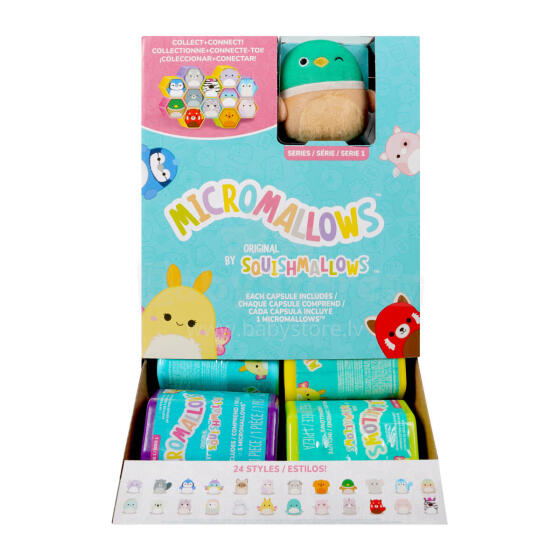 SQUISHMALLOWS Micromallows Плюшевый герой в упаковке-сюрприз