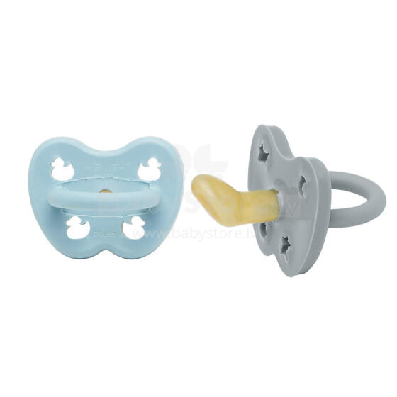 Hevea Natural Rubber Pacifier Anatomical Art.239441 Maya/Thunder Grey  Natural anatomical 3-36 month