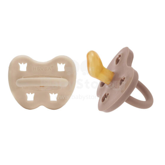 Hevea Natural Rubber Pacifier Anatomical Art.239442 Sandy nude/Tan beige  Natural anatomical 3-36 month