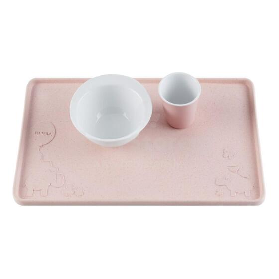 Hevea Silicone Placemat Art.239551 Peach silikona paliktnis