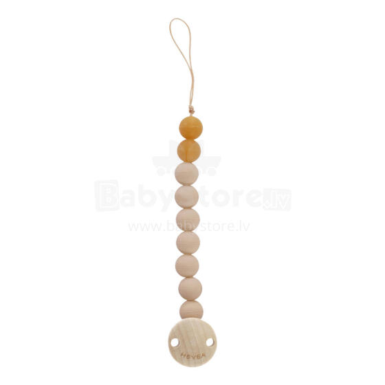 Hevea Pacifier Clip Art.239558 Sandy Nude Māneklīša ķēde (Knupja turētājs) ar klipsi