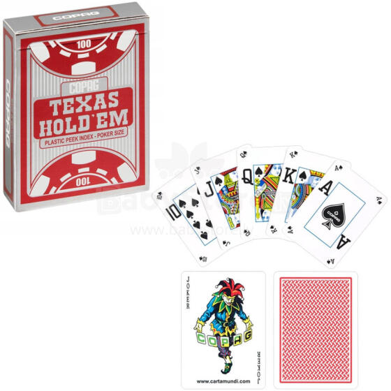 KARTY DO GRY TEXAS HOLD EM RED