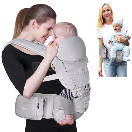Fruiteam Baby Carrier 6 in 1 Art.239834 Light Grey Сумка-переноска от 3 до 9 килограмм