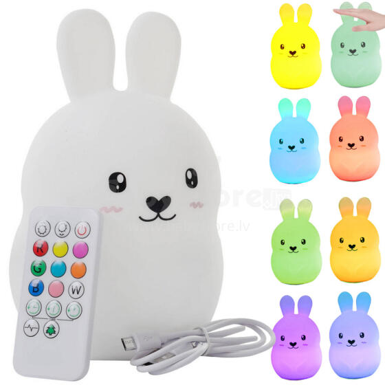 Kids Severno  Projector Rabbit Art.239838 Children's night light led rabbit touch rgb remote control