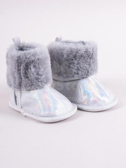 SCORPIO OBO-190G Silver glitter shoes for girls 6-12m