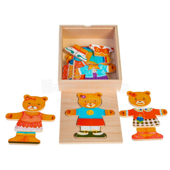 SMILY PLAY SPW83593 Wooden puzzle Teddy bear girl