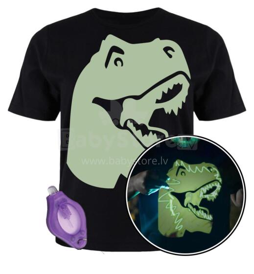 Splat Planet T-Shirt Dinosaur Art.SPG0021 Детская футболка (светится в темноте)