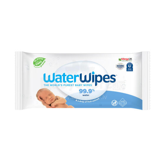 WaterWipes Bio Baby Wipes Art.241141 Оригинальные влажные салфетки для младенцев,48 шт.