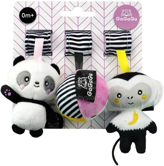 GAGAGU GGG0832 Panda Monkey lodīšu kulons