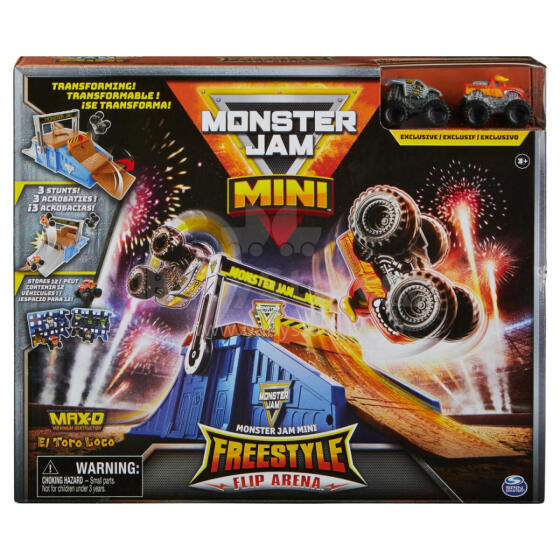 MONSTER JAM spēļu komplekts Mini Flip & Go, 6064037