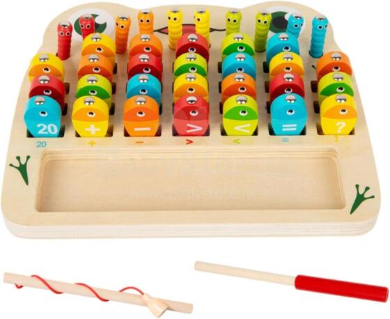 Riaisttd Fishing Wood Game Alphabet and Number Art.241388 Montessori Wooden Puzzle