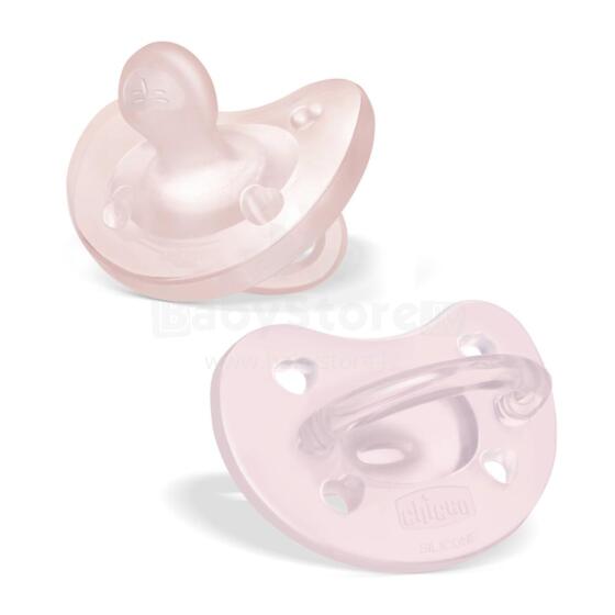 CHICCO 00073088110000 Pacifier PF SOFT pink 2-6 m 2 pcs