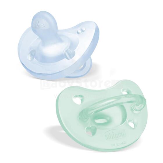 CHICCO 00073088210000 Knupītis PF SOFT zils 2-6m 2 gab