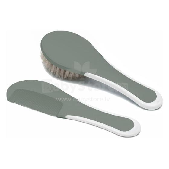 Bebejou Breeze Green Art.423430 Brush with natural soft hair + comb