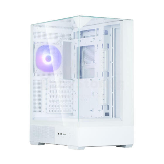 Zalman P40 Prism White, ARGB Fan x1