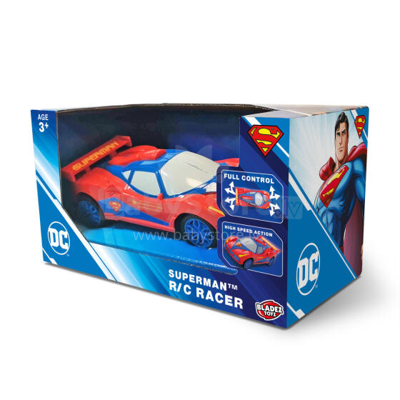 Superman radio control car Racer, scale 1:28