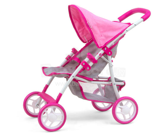 MILLY MALLY 2724 Natalie Prestige rozā leļļu ratiņi