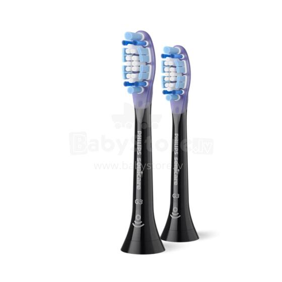 Sonicare G3 Premium Gum Care Standard zobu birstes uzgalis, 2gab, melns