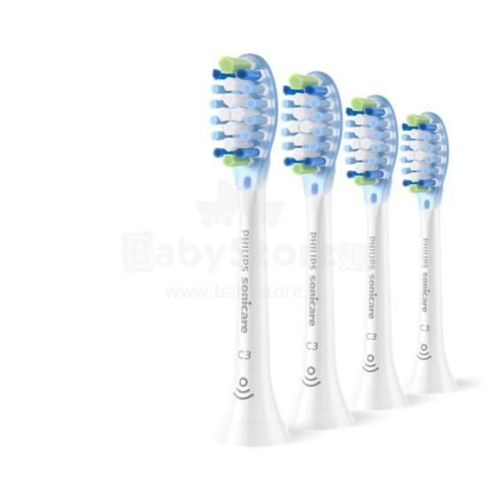 Sonicare C3 Premium Plaque Defence zobu birstes uzgaļi, 4 gab, balts