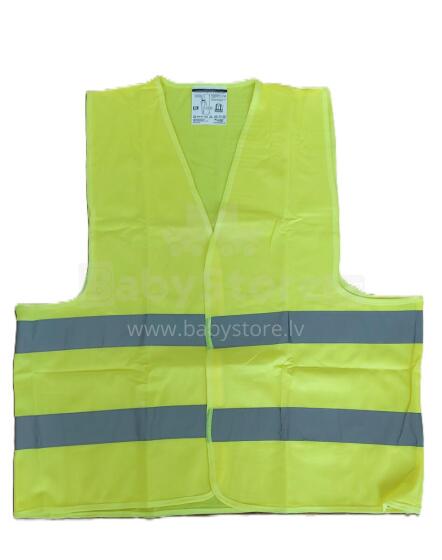 Жилет светоотражающий, XL, желтый