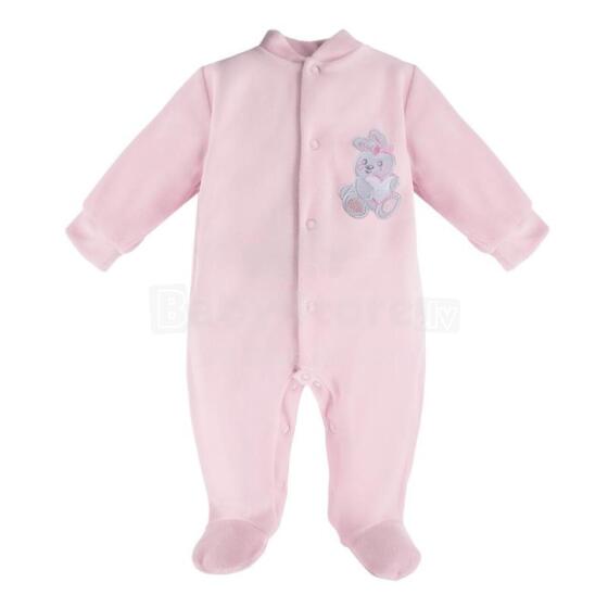EWA 930026 NEWBORN Velvet romper pink 62