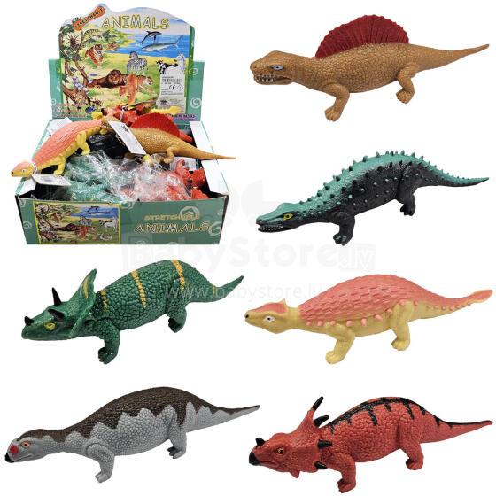DINOZAUR MIĘKKI Z GROSZKIEM 8 WZORÓW