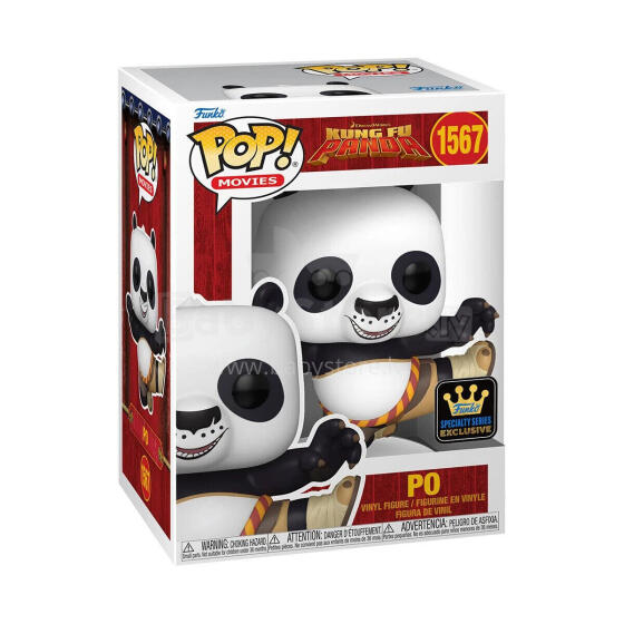 FUNKO POP! Vinila figūra: Kung-Fu Panda - Po (w/Chase) (Flocked)