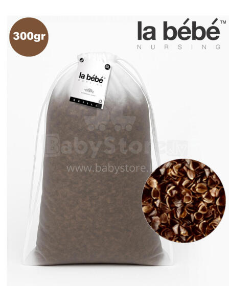 La Bebe™ Eco Refill 300 gr Art.58259 Piepildījums pufiem un sēžammaisiem (DIY) — griķu sēnalas
