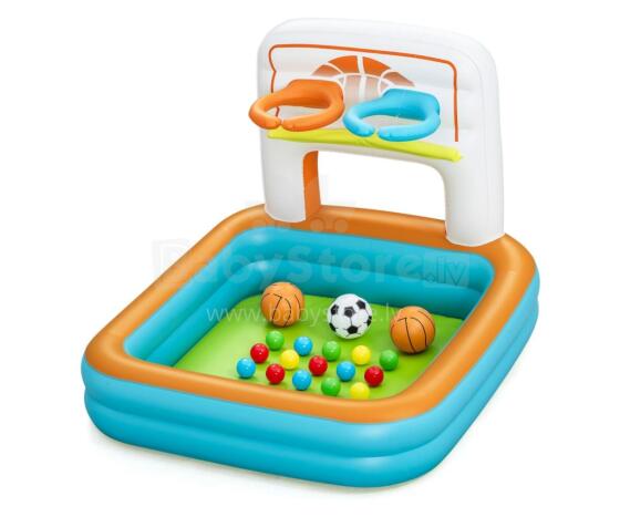 BESTWAY 52728 Multifunctional inflatable pool with ball Basketball, balls and football 1.20x1.07