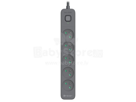 Tracer 47429 Zebra mobile ready 1.5m (5 outlets + 2USB 2,1A)